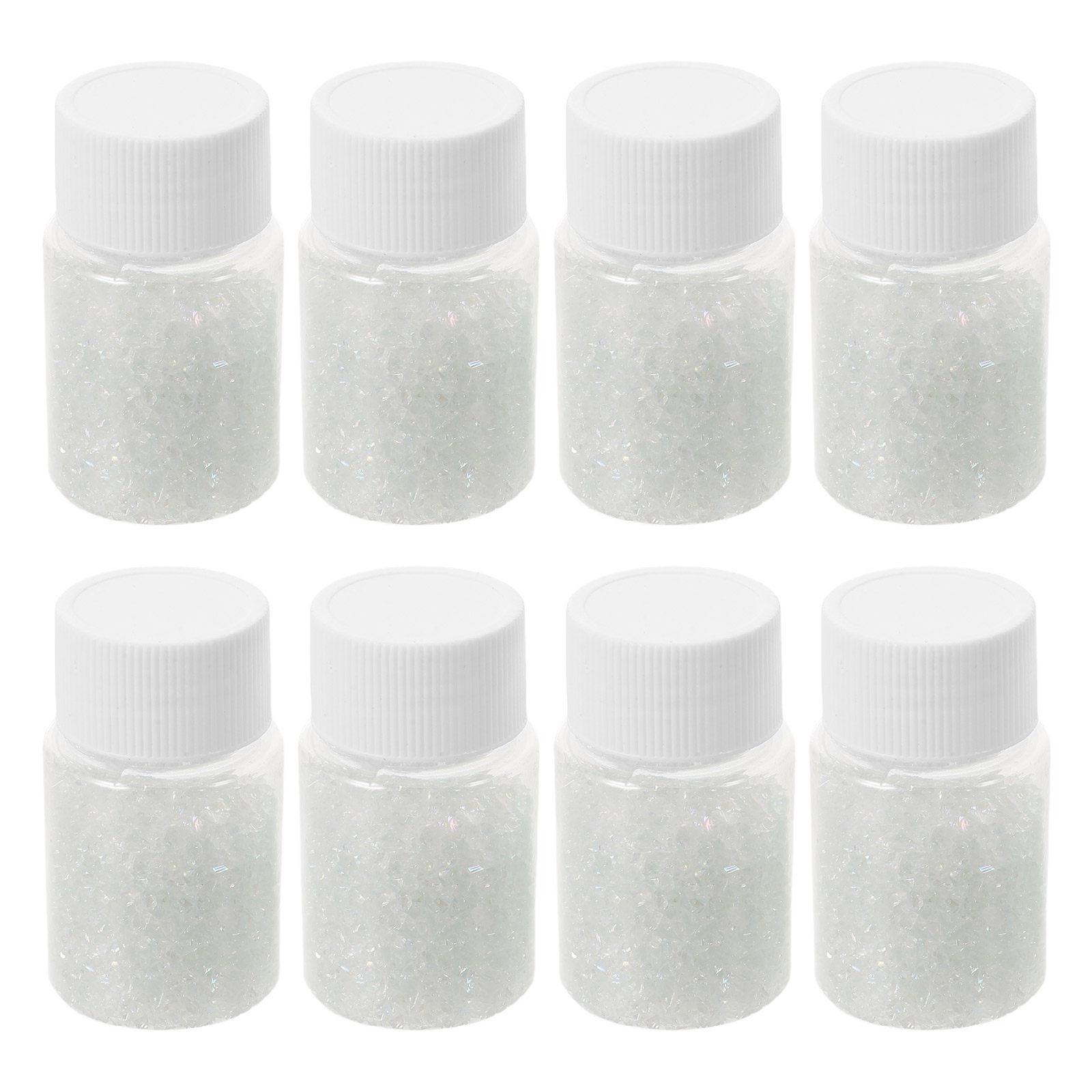 Resin Art Craft - 8 Bottles Crushed Glass Vase Fillers