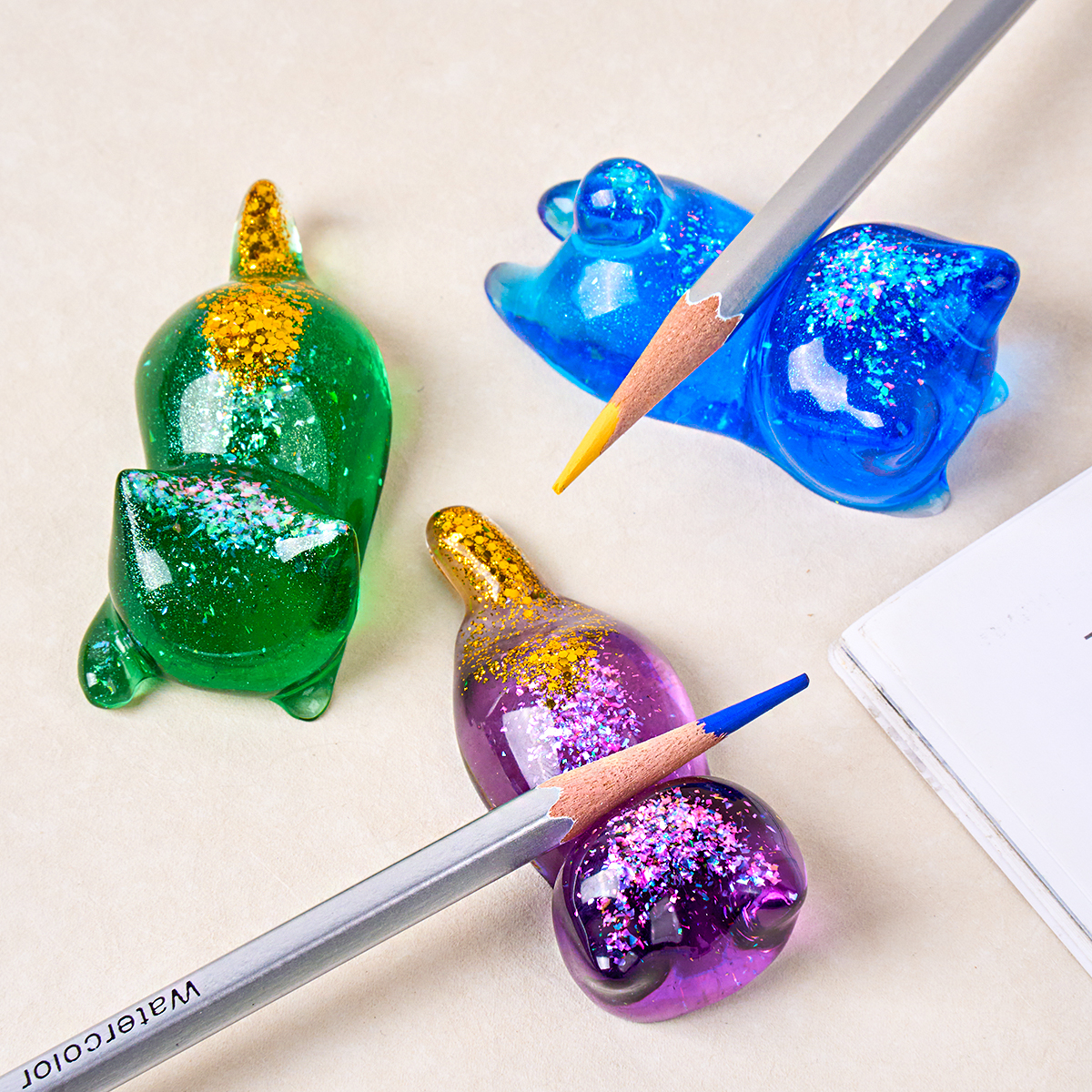 Resin Art Kit With Molds - 3D Cat Crystal Epoxy Resin Mold