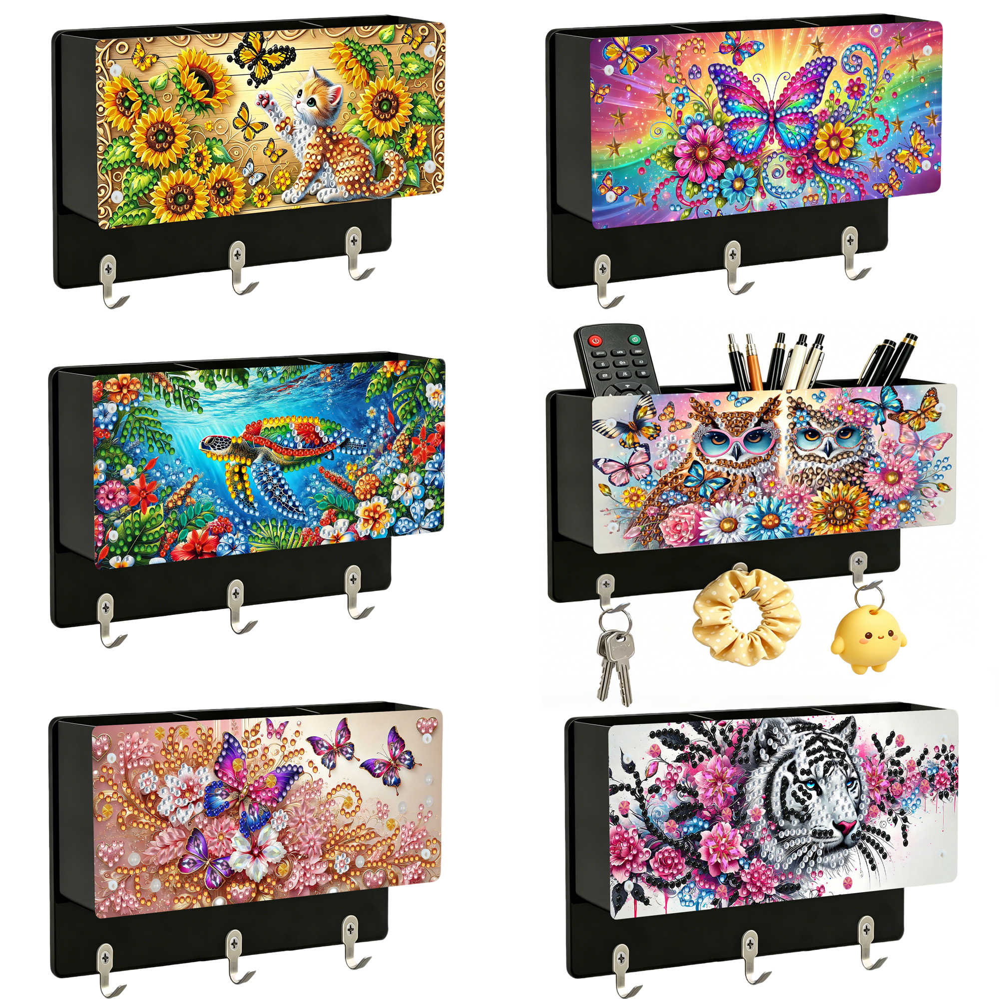 Resin Art Wall - 1pc/8pcs Diamond Painting Kits Wall-Mounted Storage