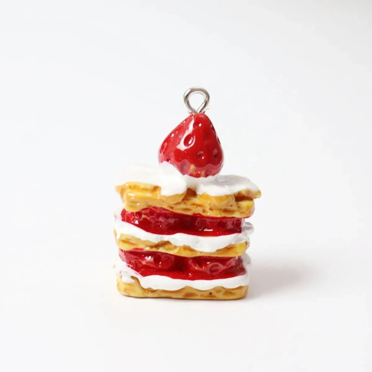 Resin Art Jewelry Kit - 10 Pieces Mini Simulated Strawberry Cake