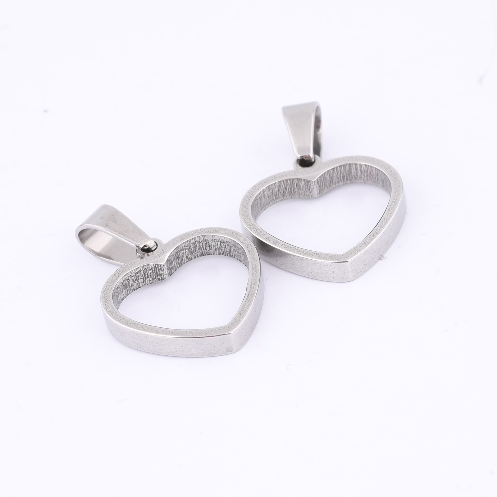10pcs Stainless Steel 14mm Hea - огляд і ціна Bezels Pendant Resin