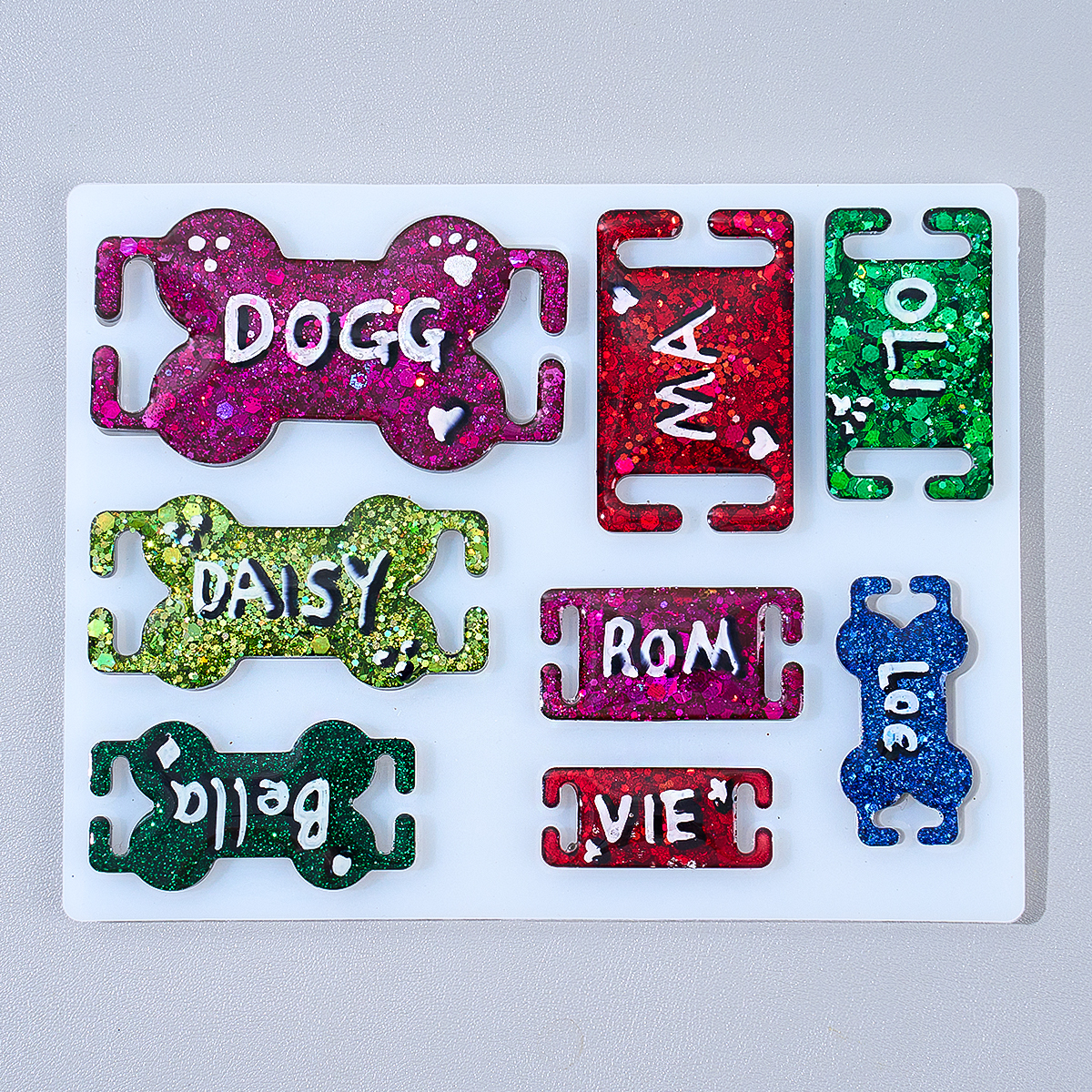 DIY Cat Dog ID Tag Silicone Mo - огляд і ціна Resin Art Kit With Molds
