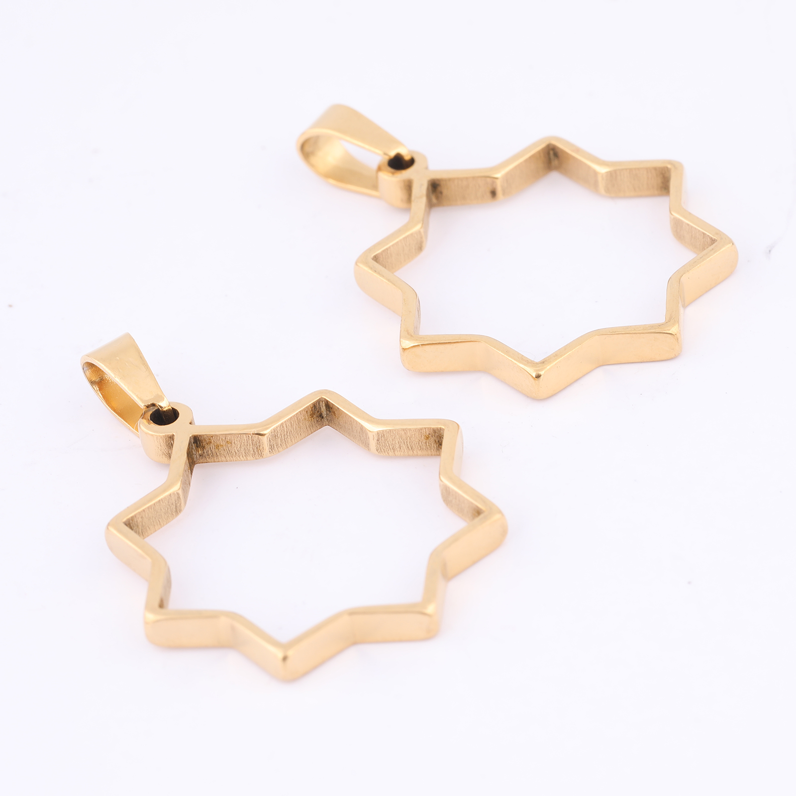 10pcs Stainless Steel Gold Pla - огляд і ціна Bezels Pendant Resin