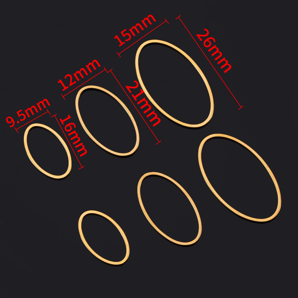 10pcs Stainless Steel Oval Cha - огляд і ціна Bezels Pendant Resin