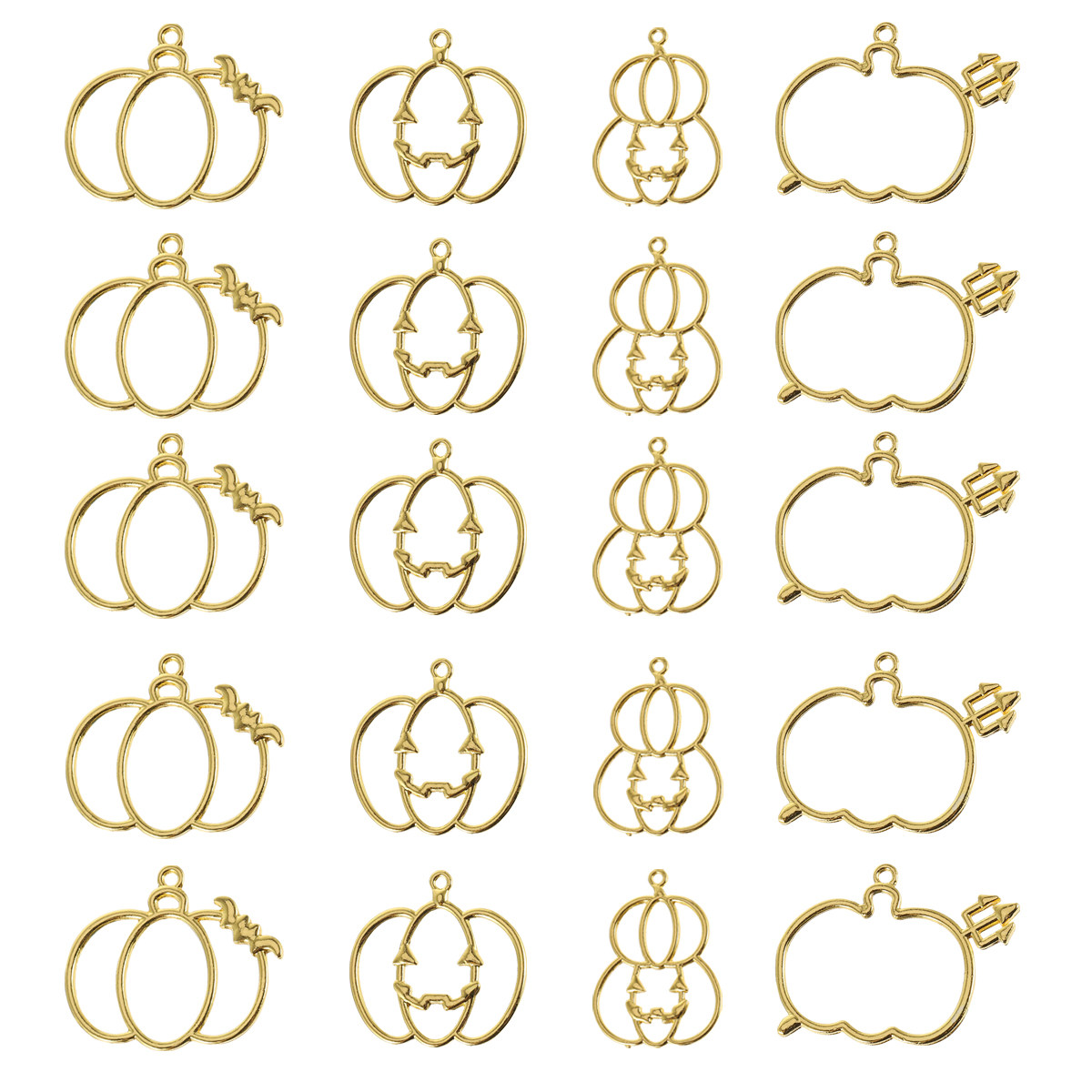 20Pcs DIY Pumpkin Resin Pendan - огляд і ціна Resin Art Jewelry Kit