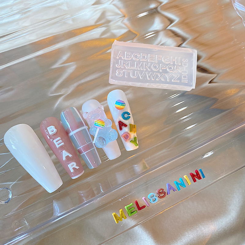 A-Z Letters Nail Art Silicone  - огляд і ціна Resin Art Zone