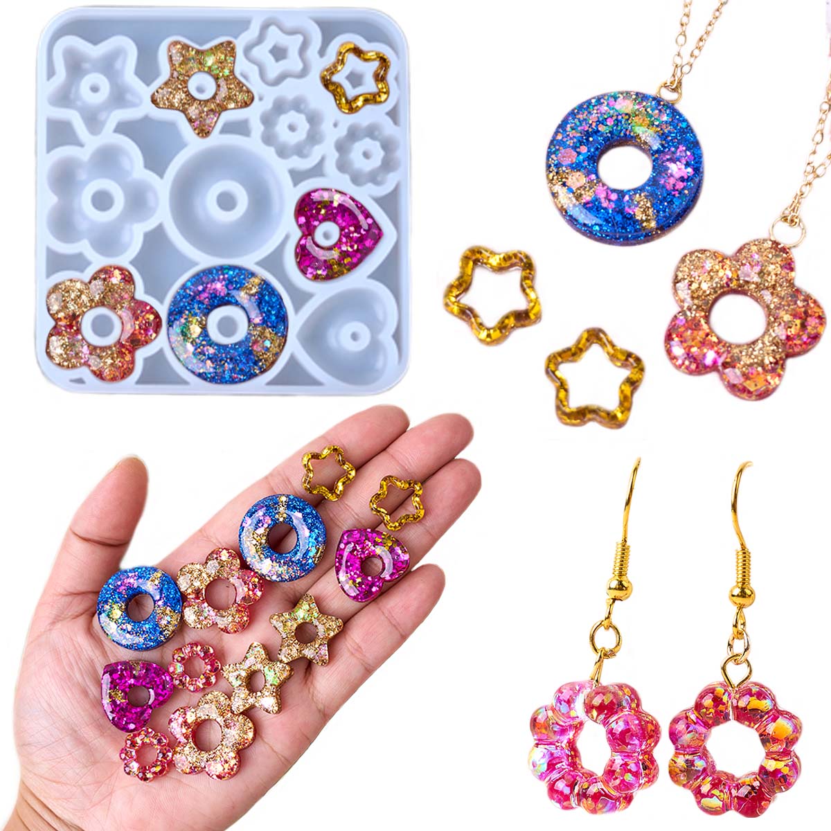 Multifuntional Jewelry Silicon - огляд і ціна Resin Art Kit With Molds
