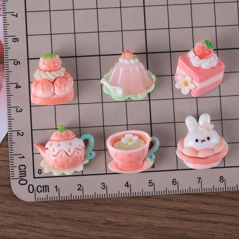 10pcs Cartoon sweet Pink serie - огляд і ціна Resin Art Jewelry Kit
