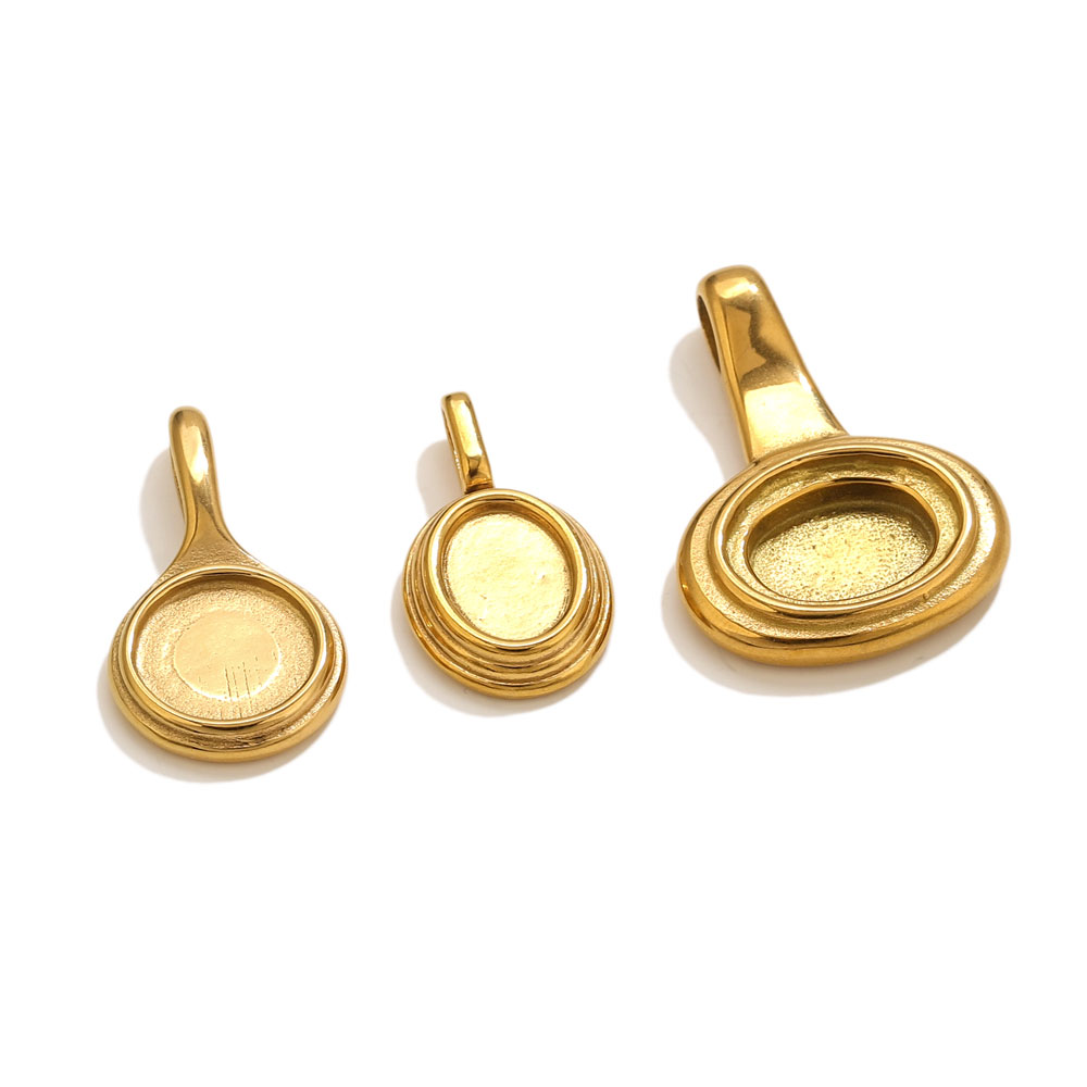5pcs Stainless Steel Round Ova - огляд і ціна Resin Art Jewelry Kit