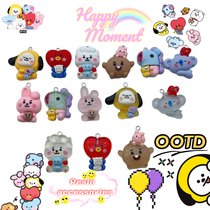BT21 mang chimmy shooky koya a - огляд і ціна Resin Art Jewelry Kit