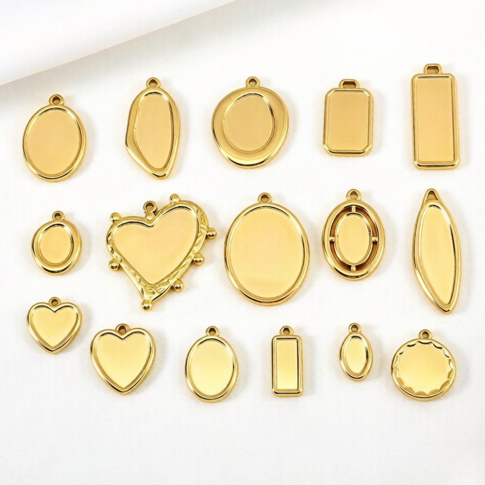 5pcs 1pcs No Fade Stainless Ir - огляд і ціна Bezels Pendant Resin