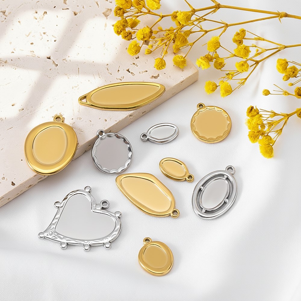 5pcs 1pcs No Fade Stainless Ir - огляд і ціна Bezels Pendant Resin