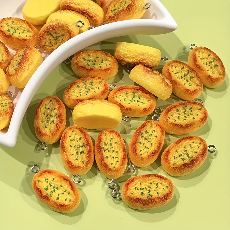 6Pcs Cartoon Cheese Bread Resi - огляд і ціна Resin Art Jewelry Kit
