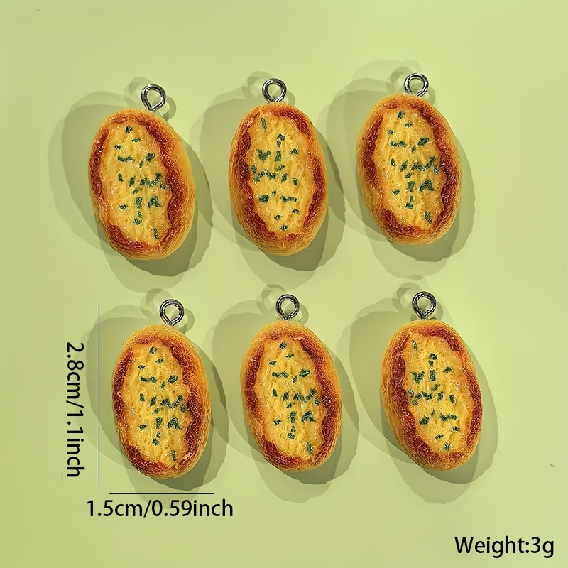 6Pcs Cartoon Cheese Bread Resi - огляд і ціна Resin Art Jewelry Kit