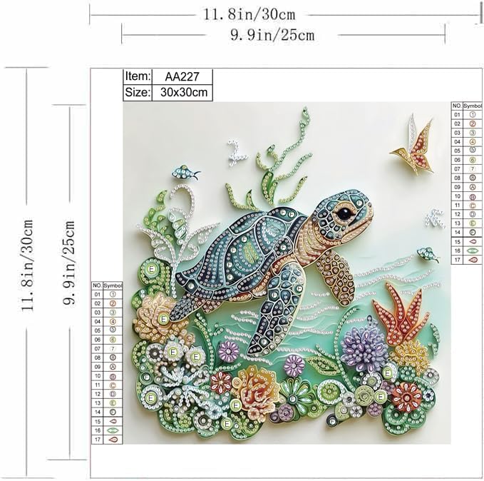 Sea Turtle Animal Diamond Pain - огляд і ціна Resin Art Wall