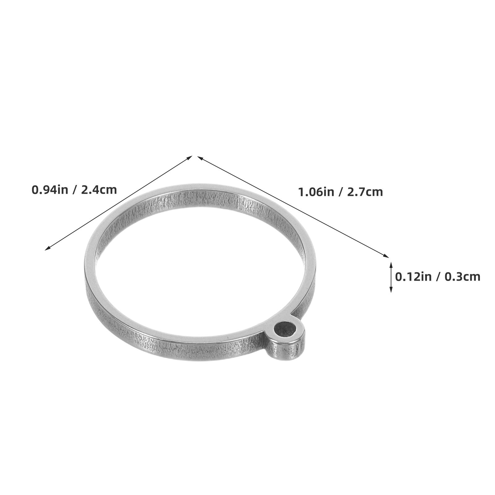 10Pcs Stainless Steel Hollow B - огляд і ціна Bezels Pendant Resin