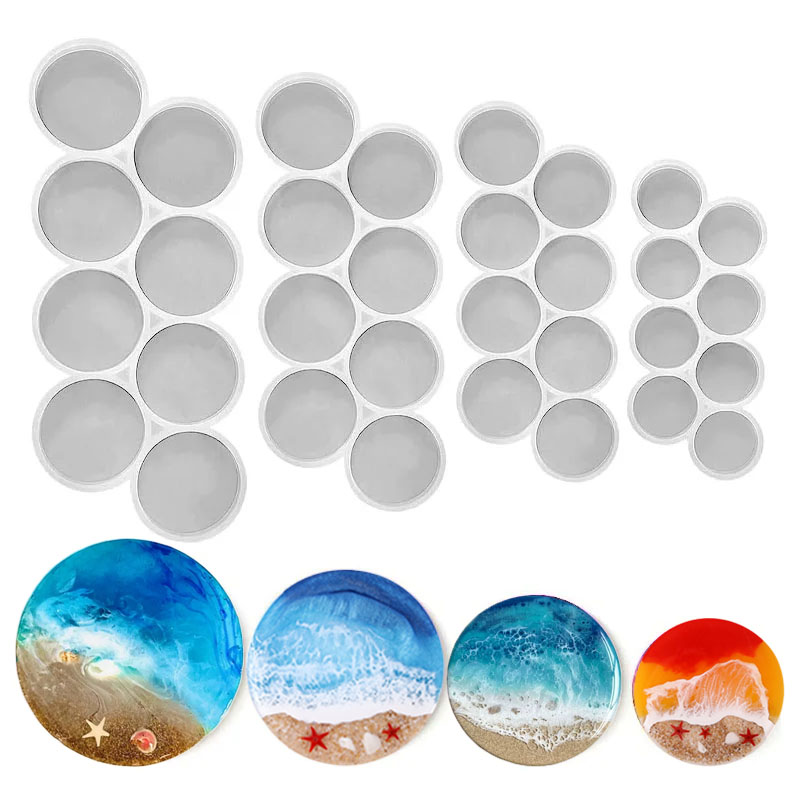 1.25-2 inch Circle Grip Round  - огляд і ціна Resin Art Kit With Molds