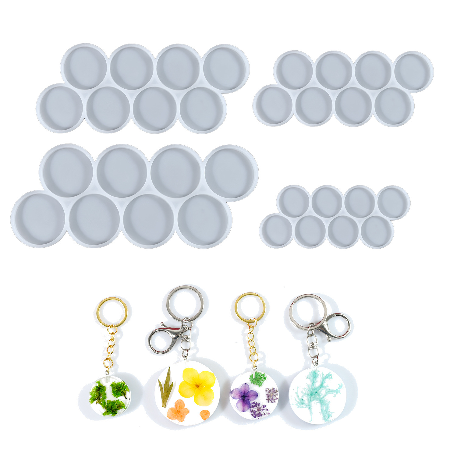 1.25-2 inch Circle Grip Round  - огляд і ціна Resin Art Kit With Molds