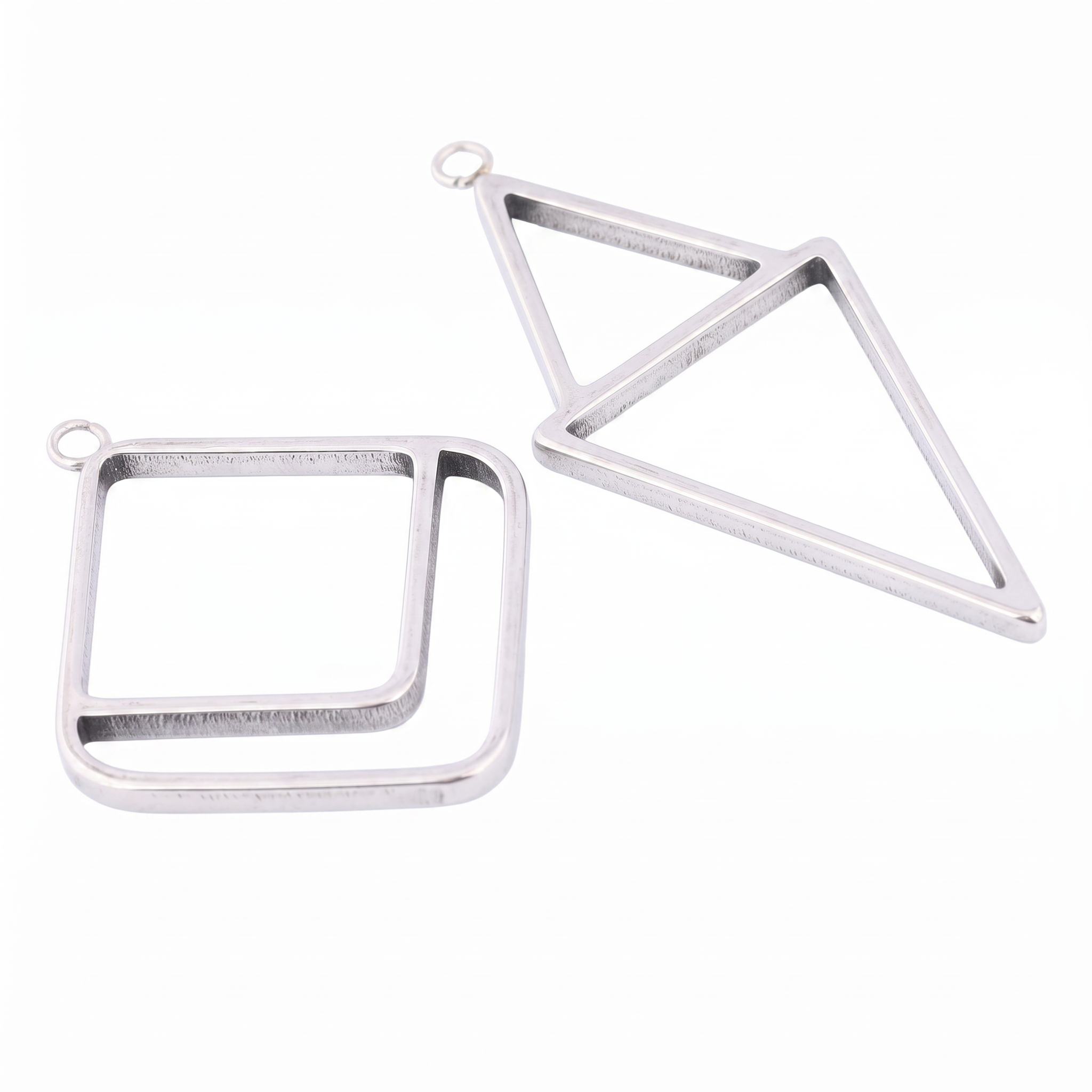 10pcs Square Triangle 3mm Thic - огляд і ціна Bezels Pendant Resin