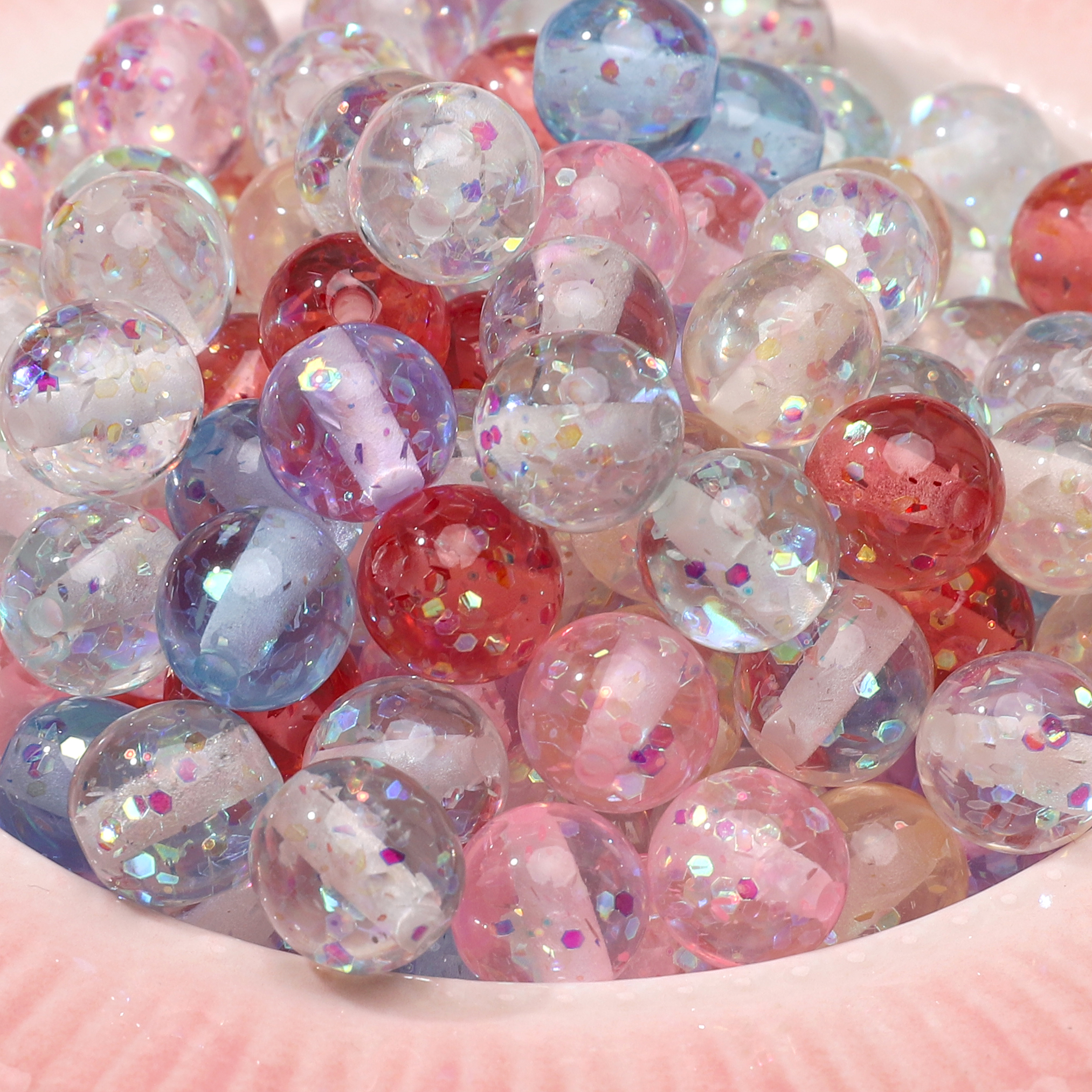 50/60Pcs 8mm Iridescent Sequin - огляд і ціна Resin Art Jewelry Kit