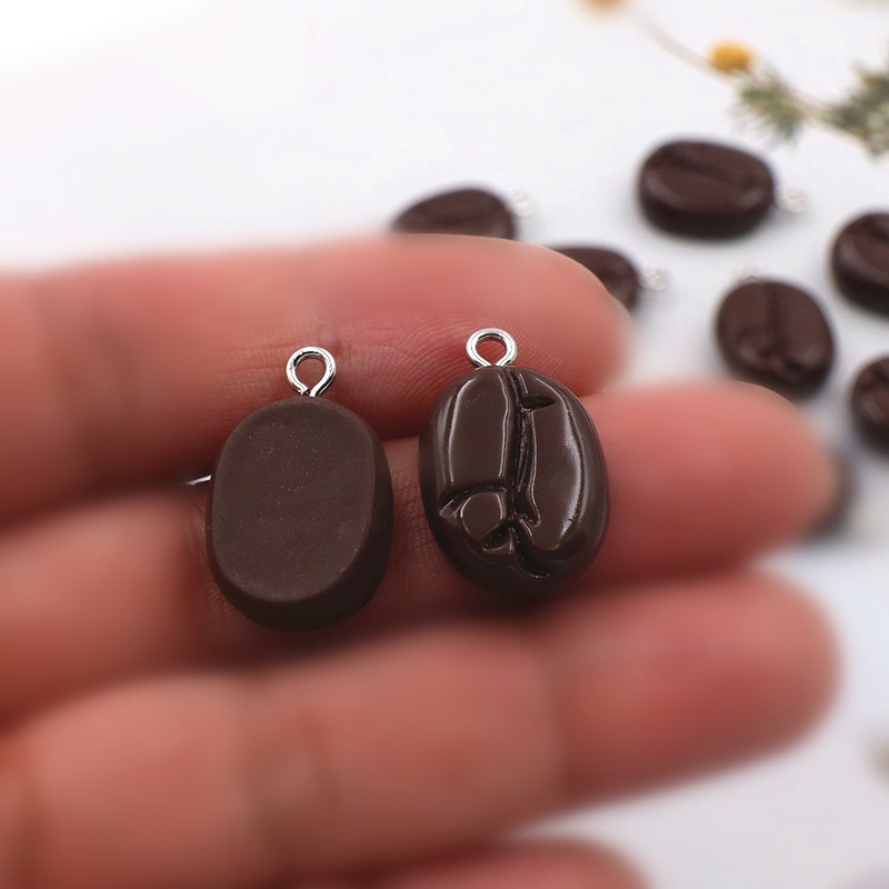 10pcs Coffee Beans Resin Penda - огляд і ціна Resin Art Jewelry Kit