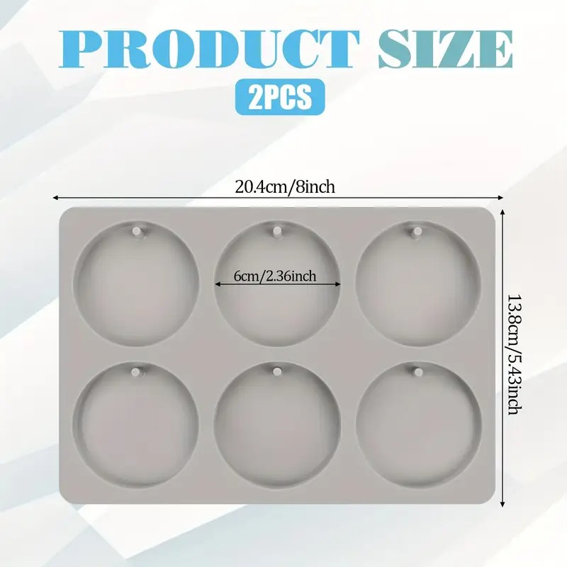 Flat Circular Silicone Molds f - огляд і ціна Resin Art Kit With Molds