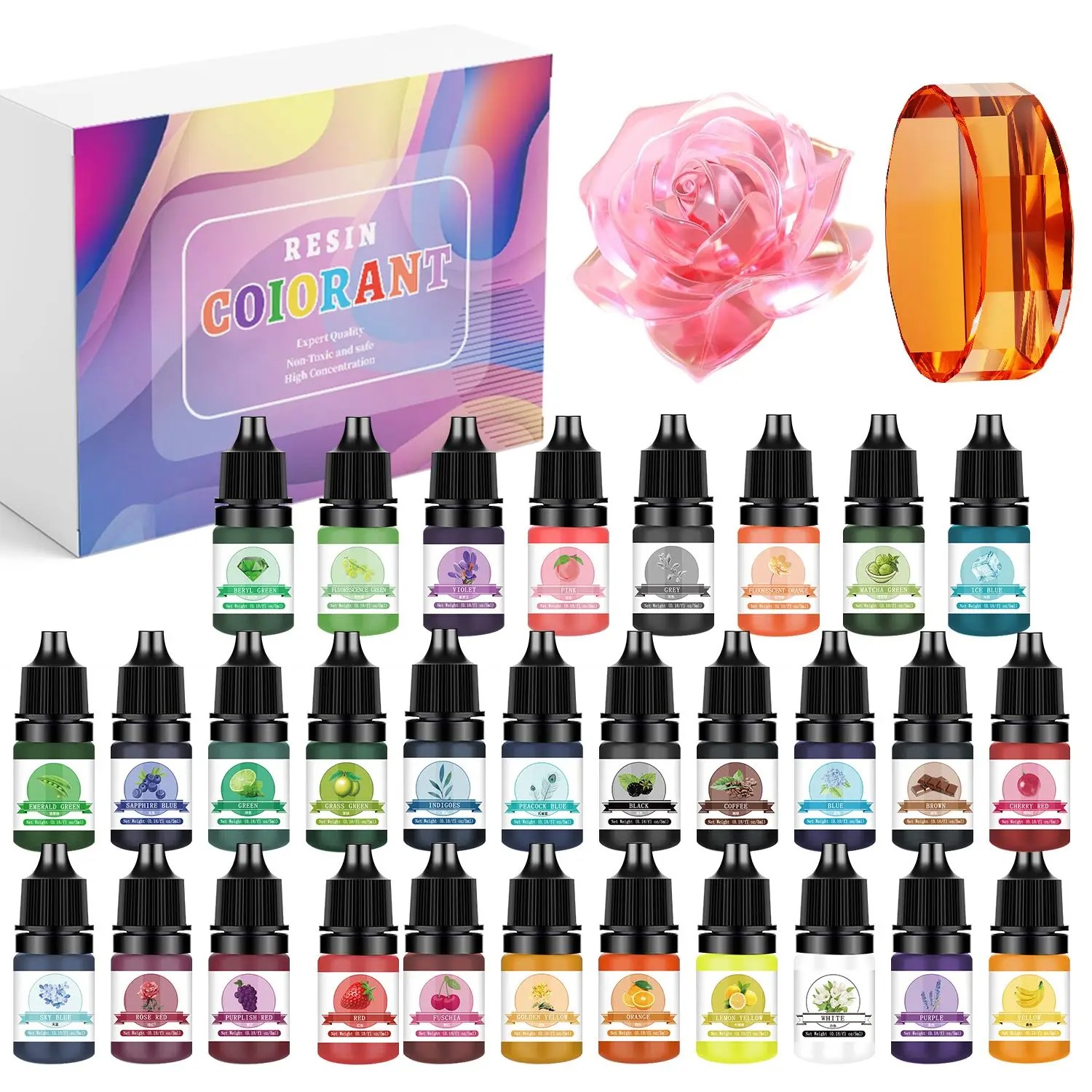30Colors 5ml Epoxy Resin Pigme - огляд і ціна Resin Art Epoxy