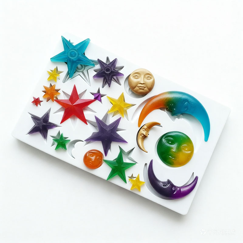 Sun Face Moon Stars Polymer Cl - огляд і ціна Resin Art Kit With Molds