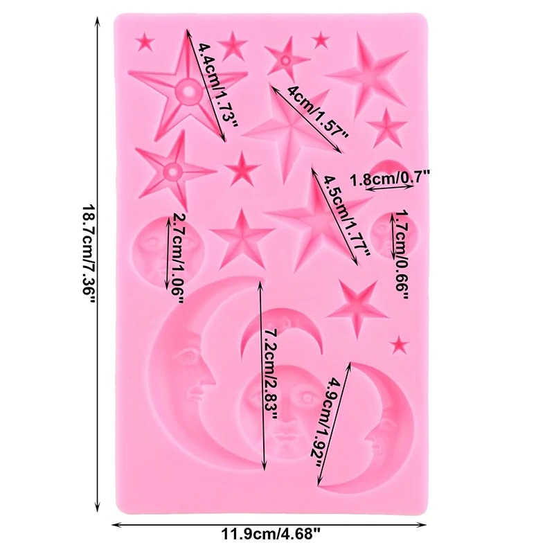 Sun Face Moon Stars Polymer Cl - огляд і ціна Resin Art Kit With Molds