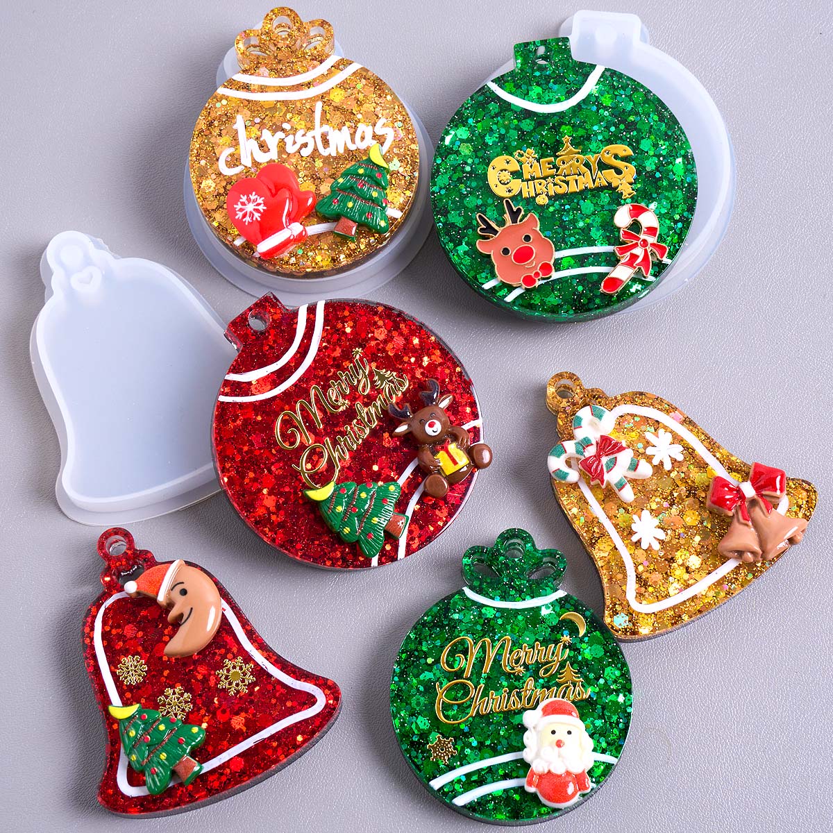 Xmas Tag Pendant Silicone Mold - огляд і ціна Resin Art Kit With Molds
