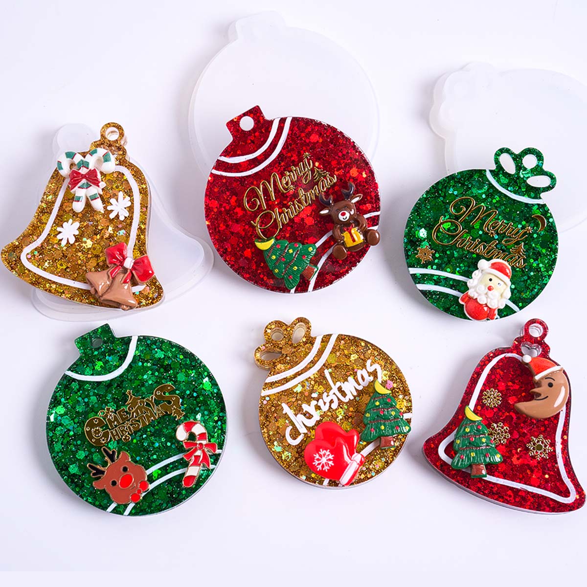 Xmas Tag Pendant Silicone Mold - огляд і ціна Resin Art Kit With Molds
