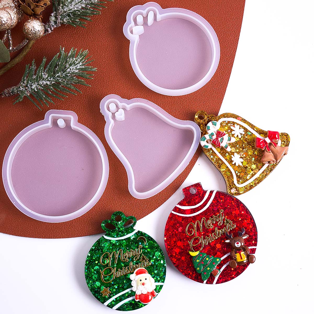 Xmas Tag Pendant Silicone Mold - огляд і ціна Resin Art Kit With Molds