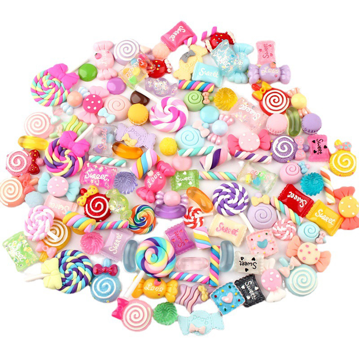 30pcs Random Candy Slime Charm - огляд і ціна Resin Art Jewelry Kit
