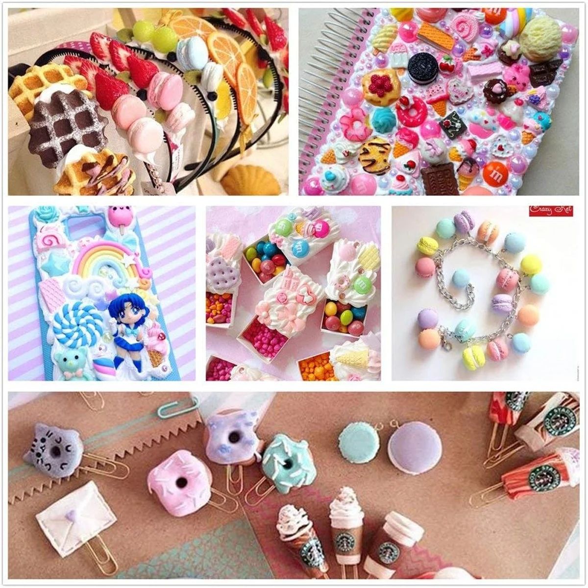 30pcs Random Candy Slime Charm - огляд і ціна Resin Art Jewelry Kit