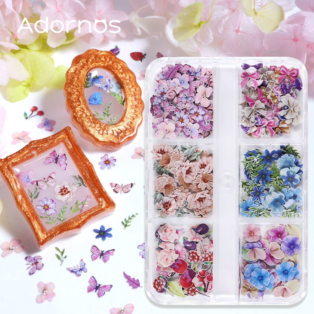 180pcs/box Wood Pulp Flowers C - огляд і ціна Resin Art Workshop