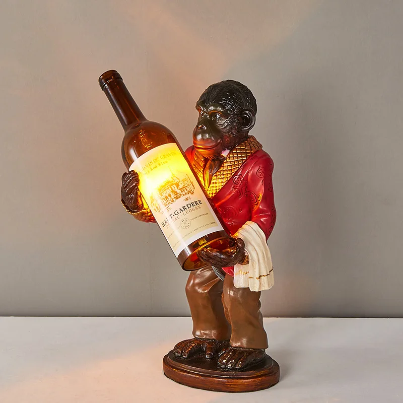 Retro Monkey Lamp Vintage Resi - огляд і ціна Resin Art Floor