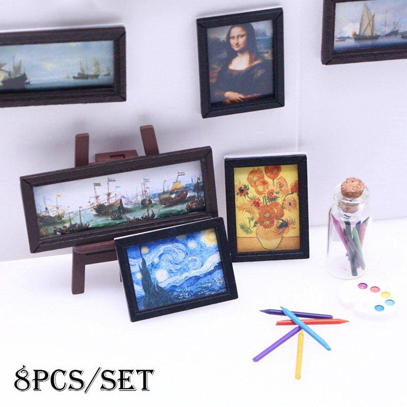 8Pcs 1:12 Dollhouse Vintage Oi - огляд і ціна Resin Art Workshop