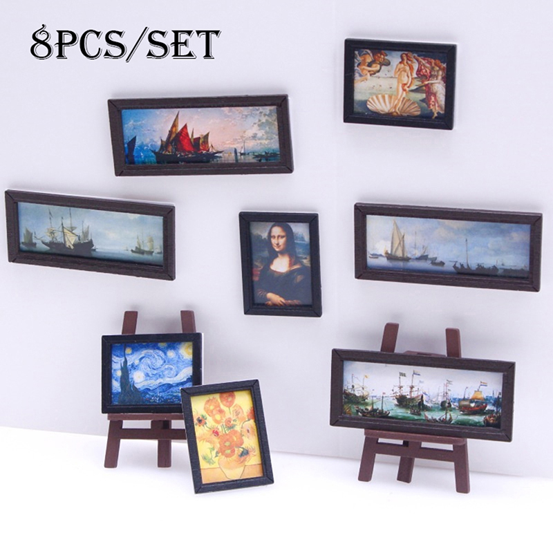 8Pcs 1:12 Dollhouse Vintage Oi - огляд і ціна Resin Art Workshop