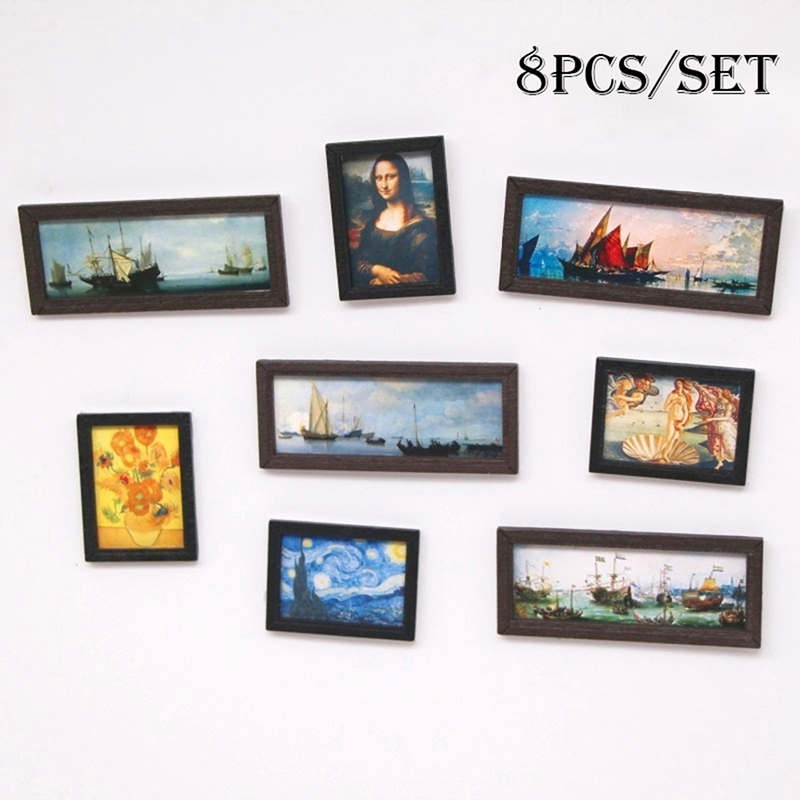 8Pcs 1:12 Dollhouse Vintage Oi - огляд і ціна Resin Art Workshop