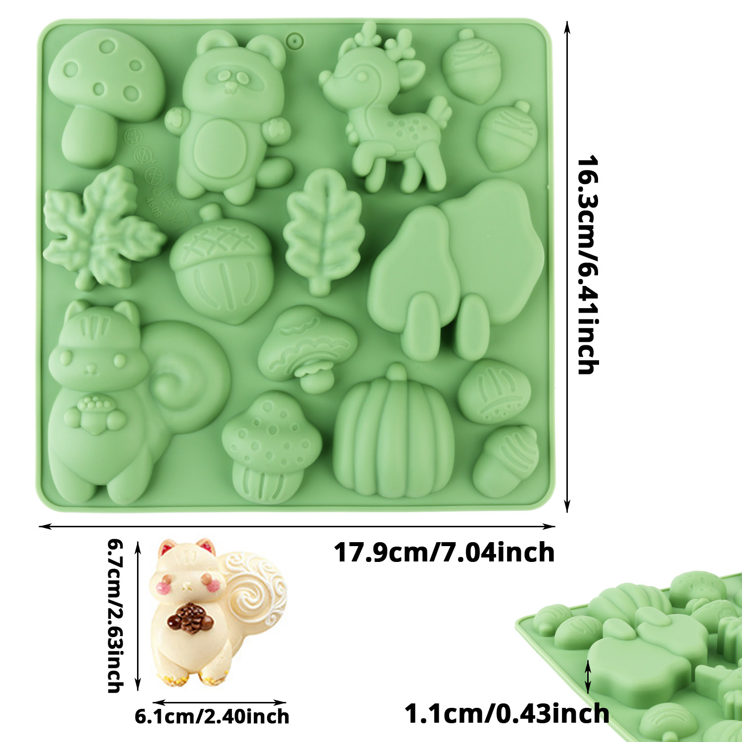 1 Silicone Cake Mold in the Sh - огляд і ціна Resin Art Kit With Molds