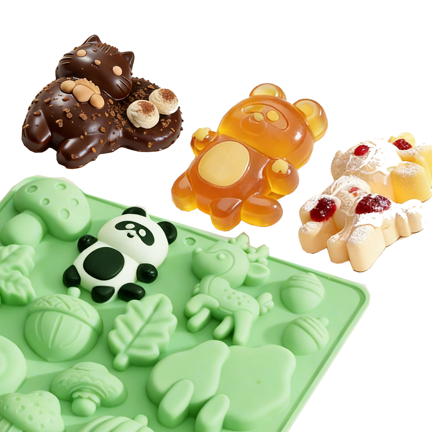 1 Silicone Cake Mold in the Sh - огляд і ціна Resin Art Kit With Molds