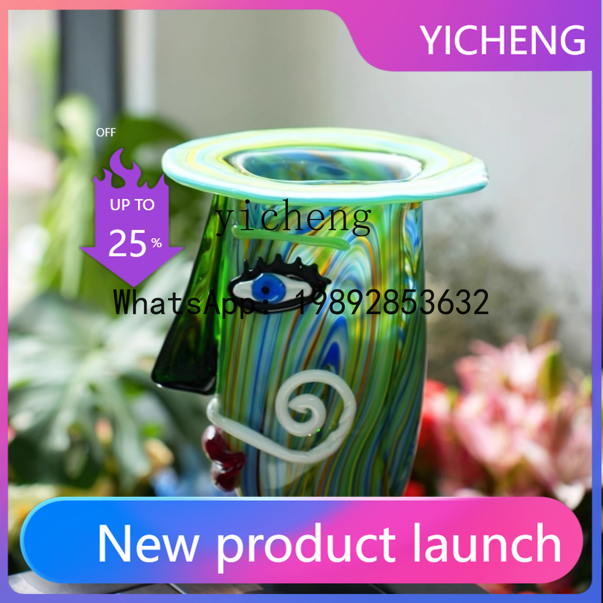 B-1  Glazed Vase Niche Art Hom - огляд і ціна Resin Art Order