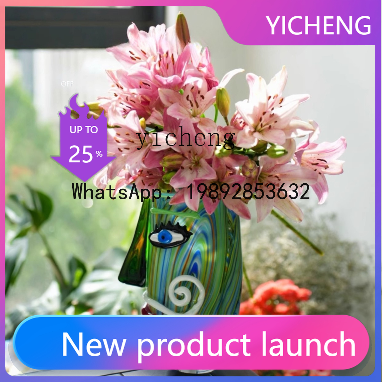 B-1  Glazed Vase Niche Art Hom - огляд і ціна Resin Art Order