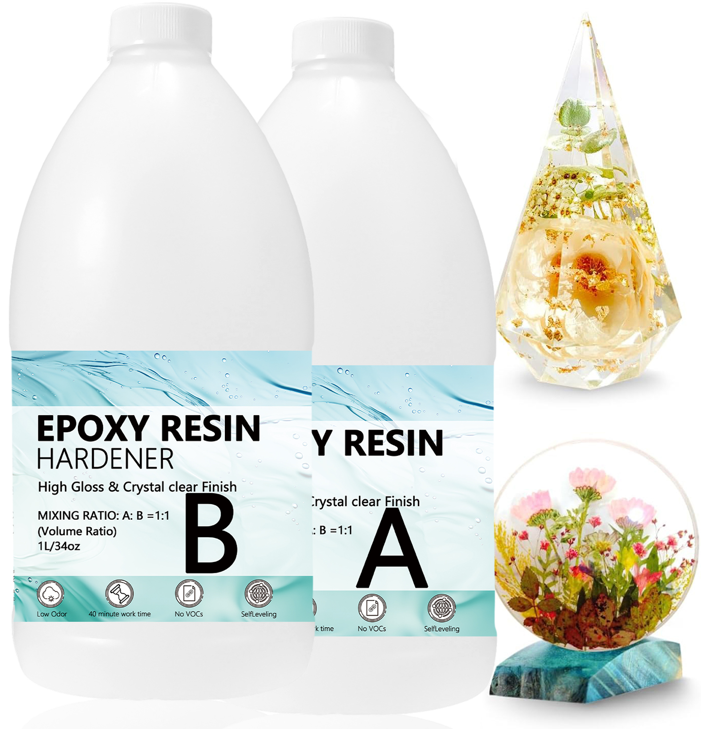 Epoxy Resin Kits Set, Art Kit  - огляд і ціна Resin Art Workshop