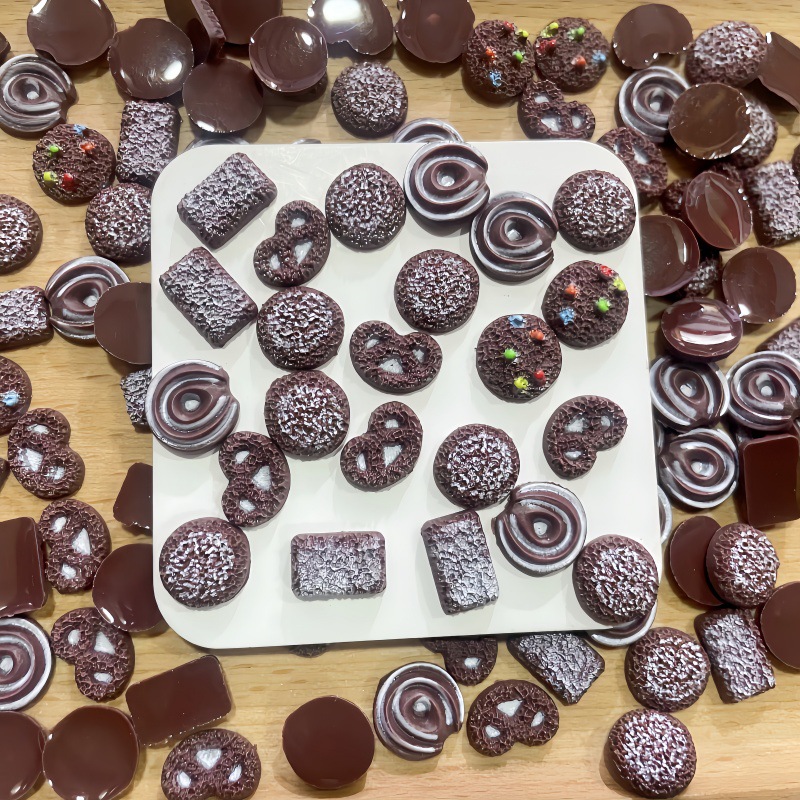 50Pcs Tiny Faux Chocolate Cook - огляд і ціна Resin Art Workshop