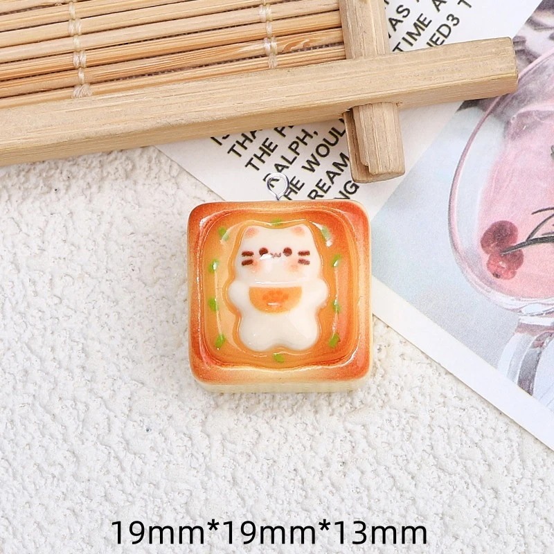 10Pcs Kawaii Cat Toast Bread R - огляд і ціна Resin Art Jewelry Kit