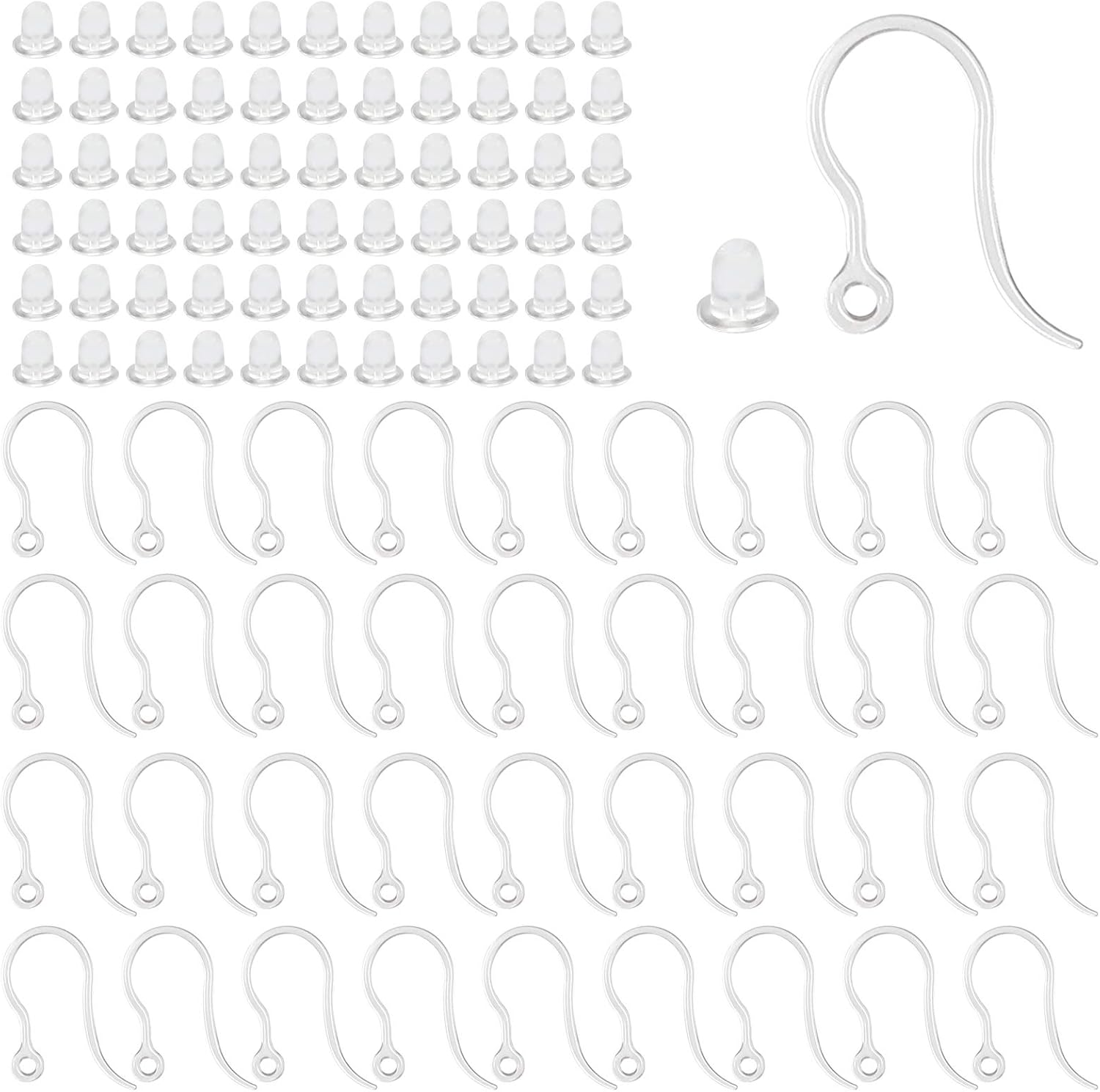 40pcs Clear Plastic Earring Ho - огляд і ціна Resin Art Jewelry Kit