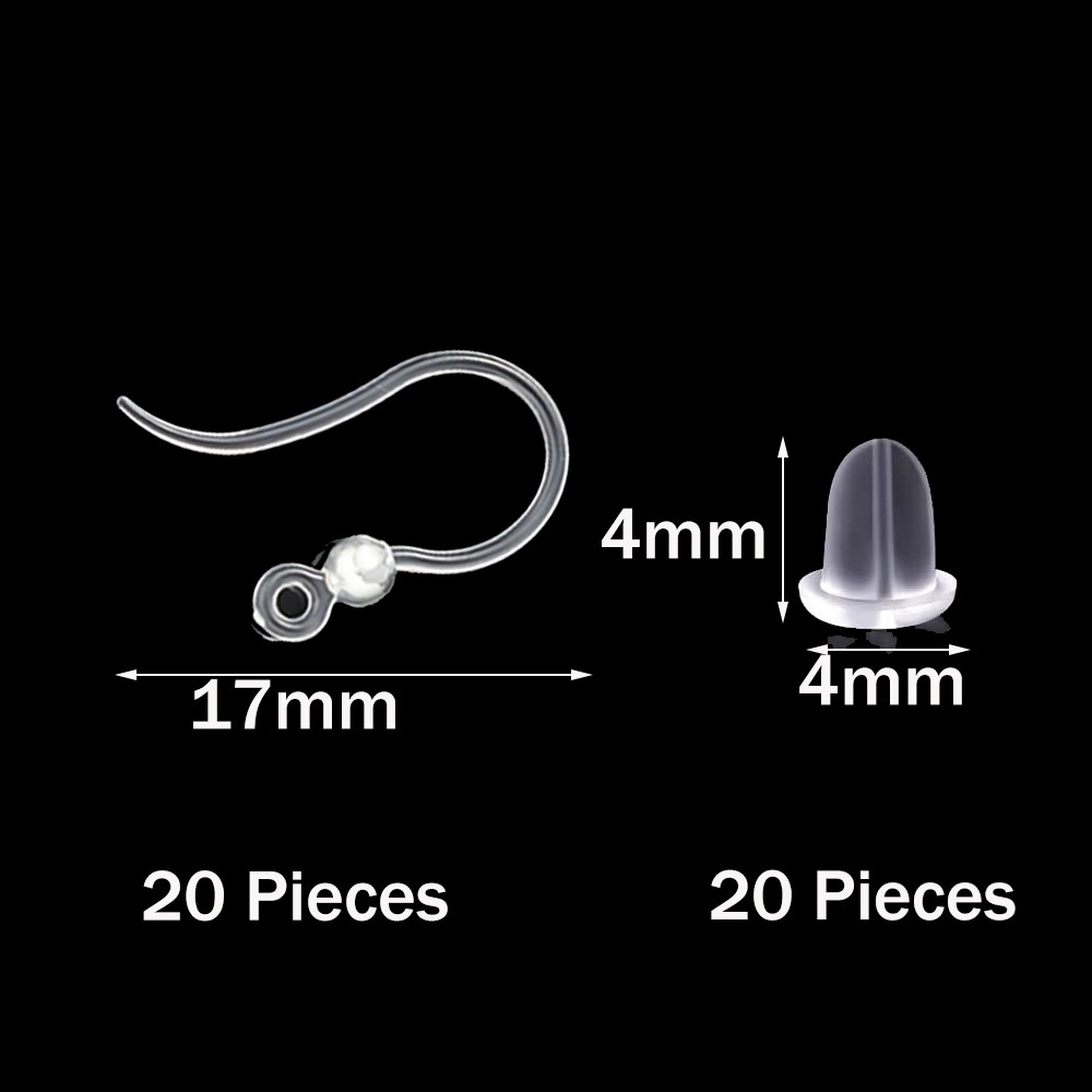 40pcs Clear Plastic Earring Ho - огляд і ціна Resin Art Jewelry Kit