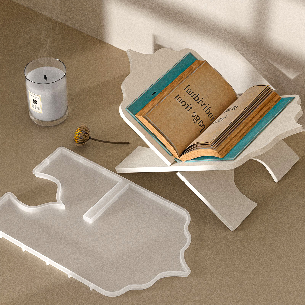 DIY Folding Book Stand Silicon - огляд і ціна Resin Art Quran Set