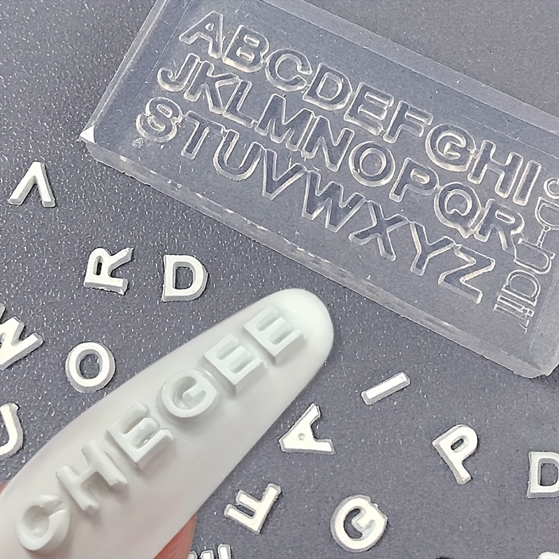 2026 3D Letter Nail Silicone M - огляд і ціна Resin Art Zone